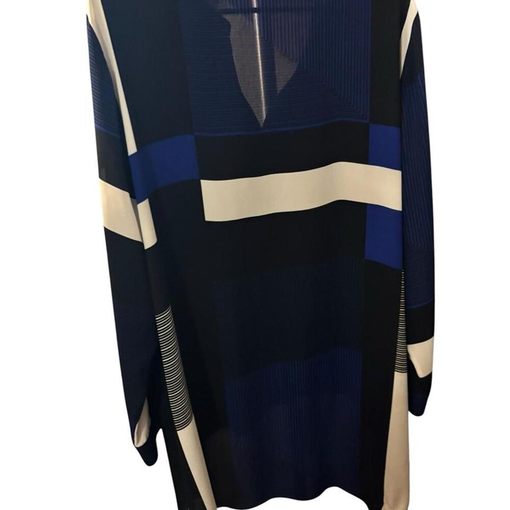 Chico-s Women's Blue and Navy Shirt - Picture 2 of 3
